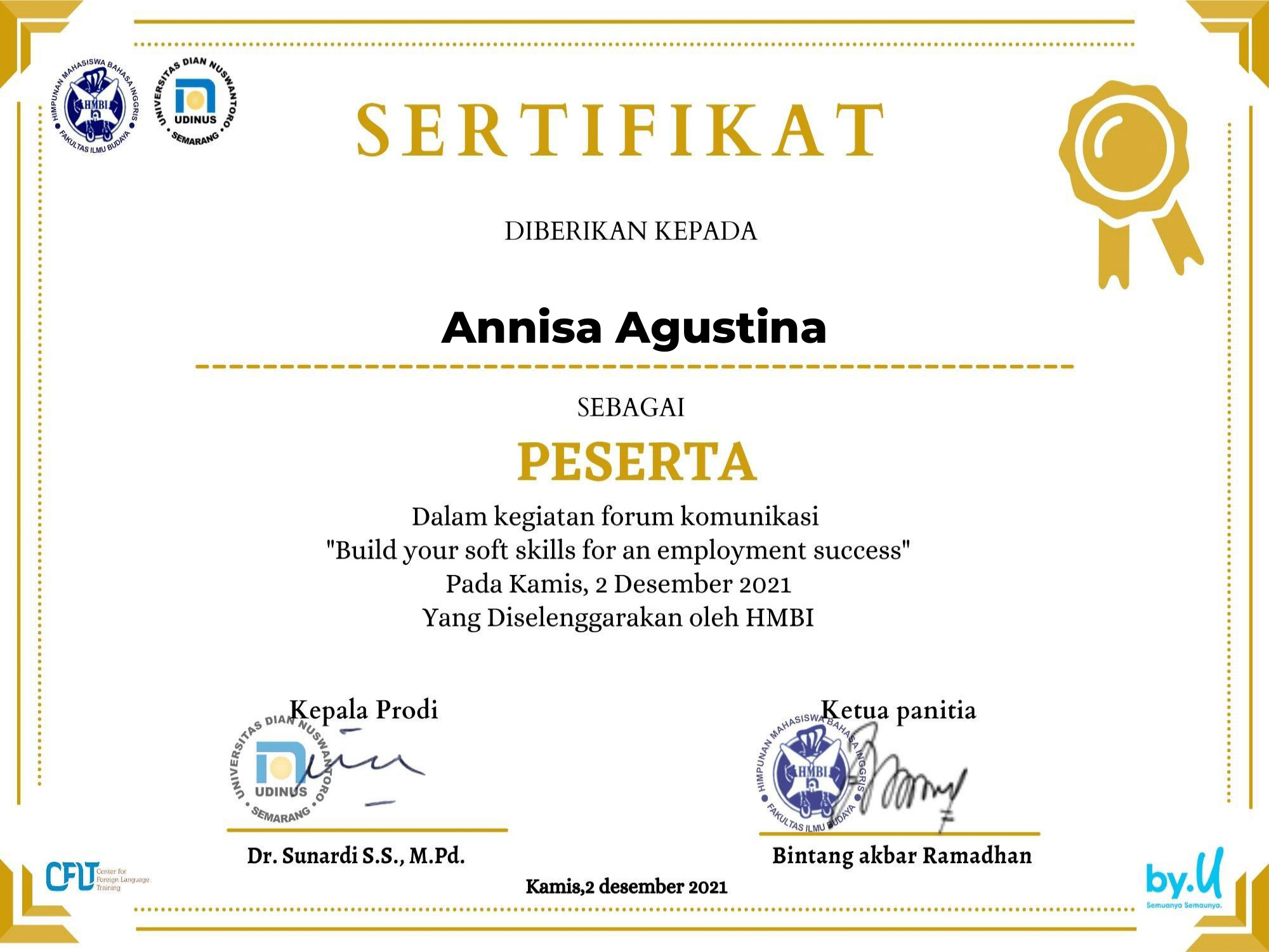 sertifikat peserta